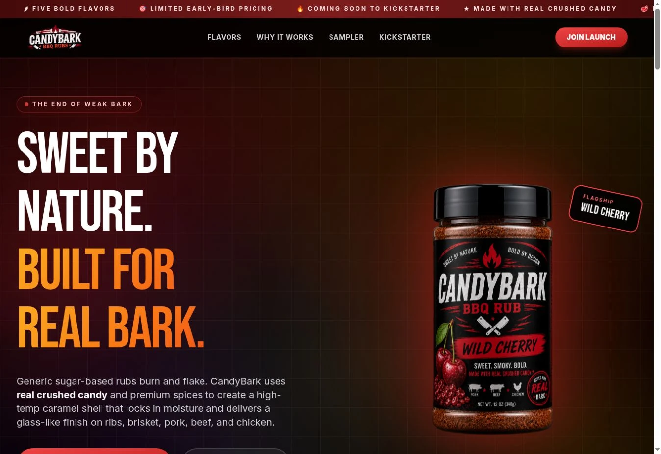 CandyBark product website